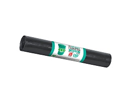 Мешки для мусора 160 л, черные, в рулоне 10 шт., ПВД, 25 мкм, 1100х800 мм, GRIFON, 101-031 в Кирове