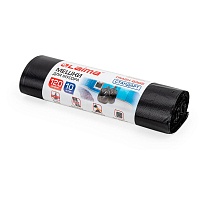 Мешки для мусора 120 л, черные, в рулоне 10 шт., ПНД, 14 мкм, 1100х700 мм, LAIMA, 601385 в Кирове
