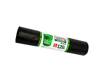 Мешки для мусора 120 л, серые, в рулоне 50 шт., ПНД, 16 мкм, 1100х700 мм, GRIFON, 101-015