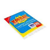 Мешки для мусора 30 л, с ручками, черные, в пачке 30 шт., ПНД, 11 мкм, 650х500 мм, Крепак, 4607075710016